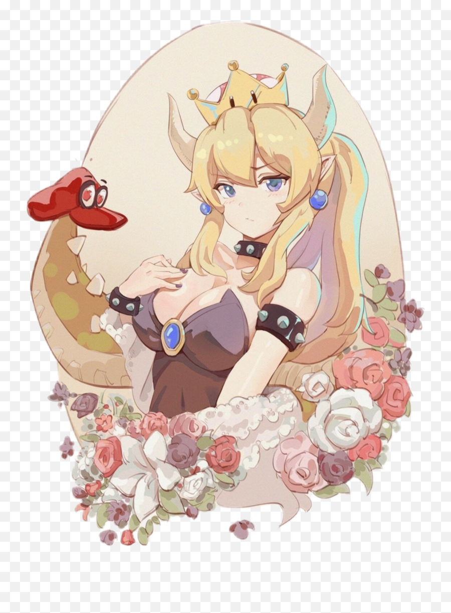 Freetoeditbowsette Bower Waifu Remixit In 2020 Anime - Smug Queen Anime Png,Bowsette Png