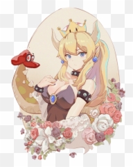 Freetoeditbowsette Bower Waifu Remixit In 2020 Anime - Smug Queen Anime Png,Bowsette Png