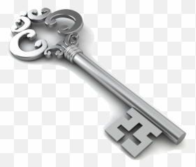 Silver House Key Png Transparent