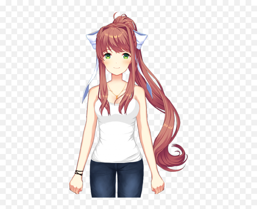 Sayori - Doki Doki Literature Club Monika Sprite Ddlc Monika Casual Sprites Png,Doki Doki Literature Club Transparent