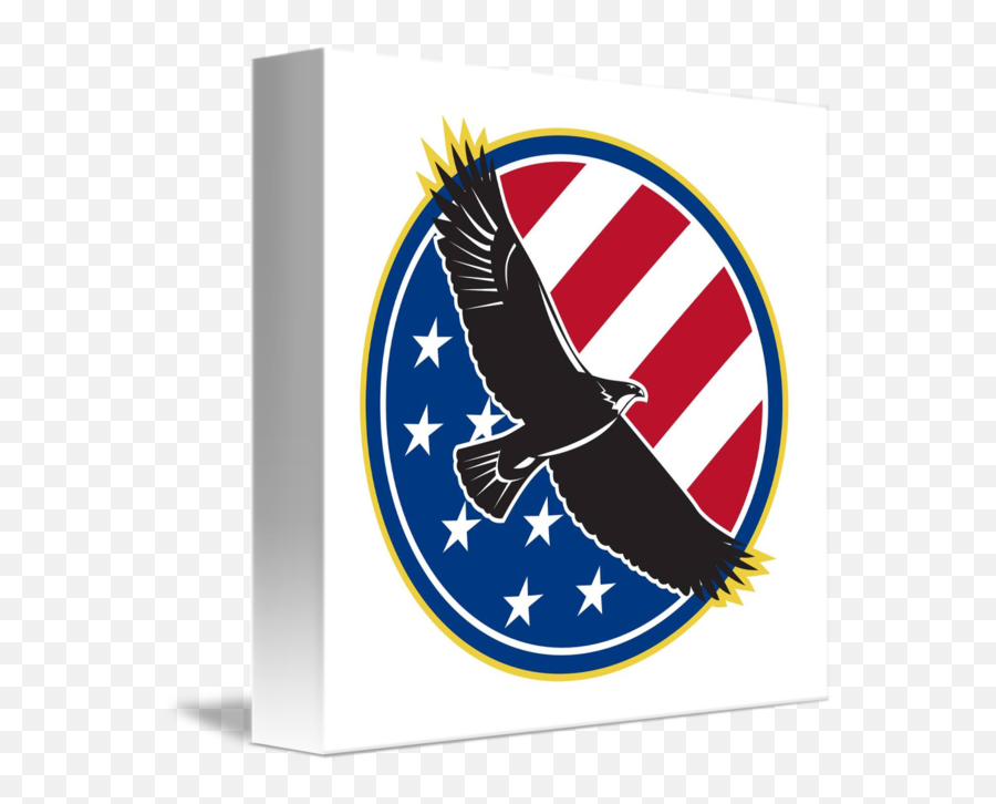 American Eagle Flying Usa Flag Retro By Aloysius Patrimonio - Usa Eagle Png,American Flag Eagle Png