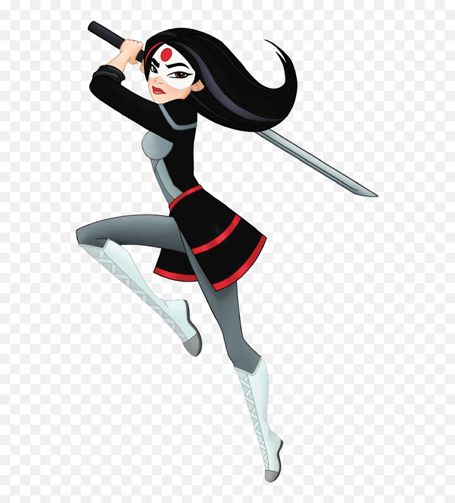 Dc Super Hero Girls Katana Attacking - Super Hero Girls Katana Png,Super Hero Png