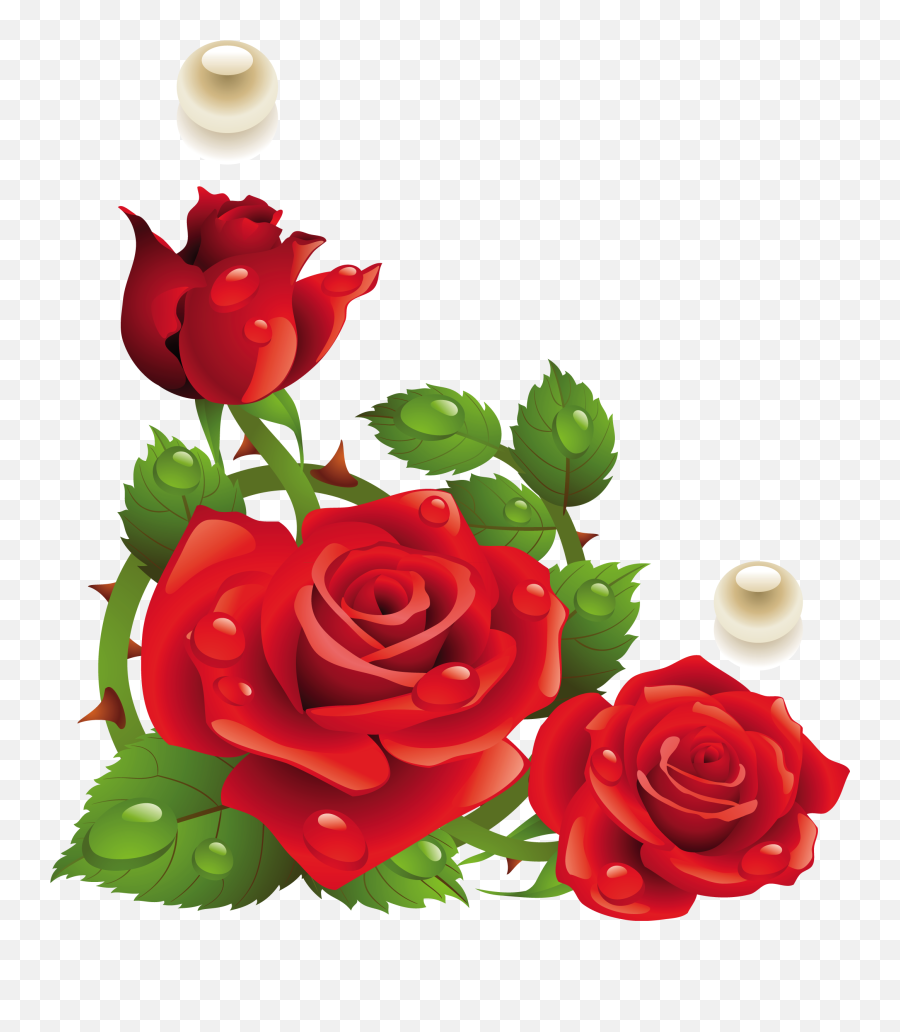 Rose Paper Red Flower Clip Art - Corner Rose Flower Png,Funeral Png