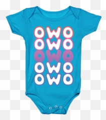 Download Owo Anime Emoticon Face Baby Onesy - Dont Fucking Heart Png,Owo Png