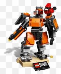 62d4a584785f Detailed Look Overwatch Lego Minifigure - Lego Overwatch Omnic Bastion Png,Widowmaker Png