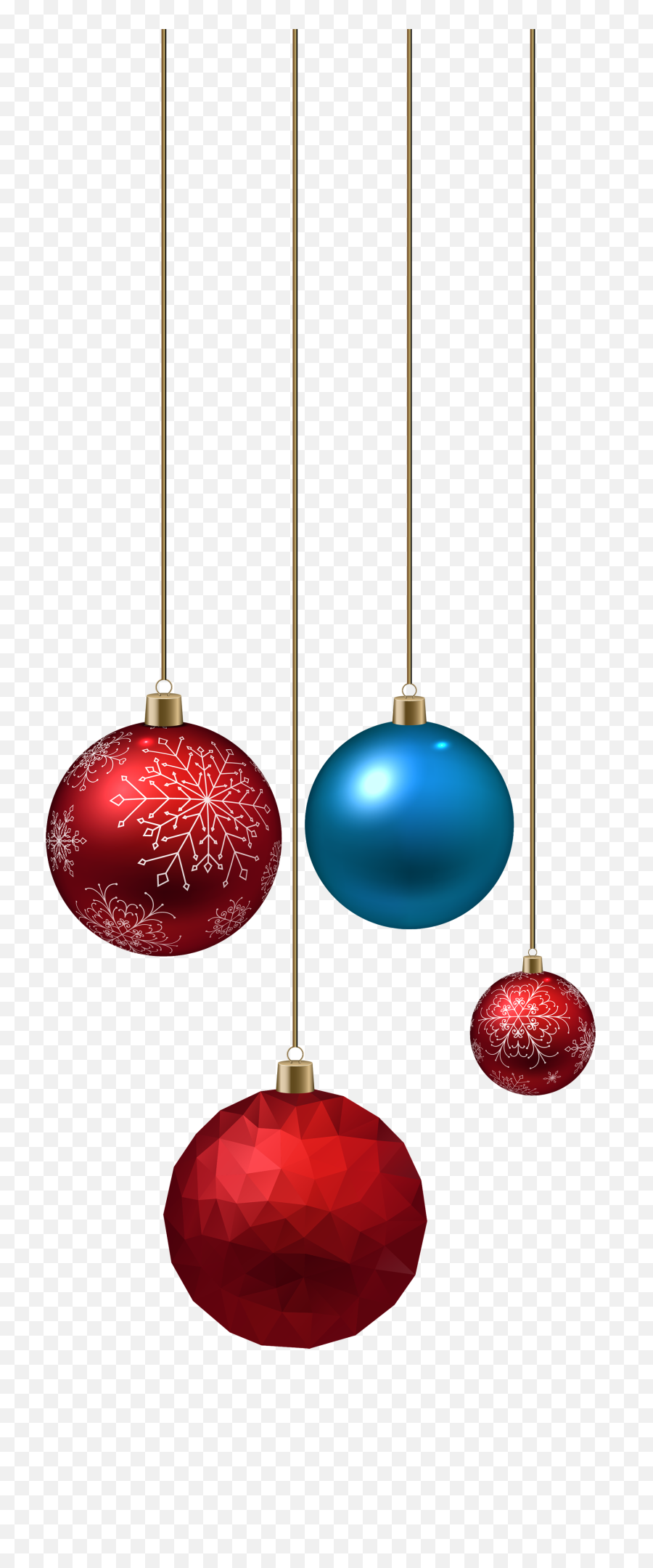 Blue And Red Christmas Ball Png Images - Christmas Balls Transparent Background,Ball Of Light Png