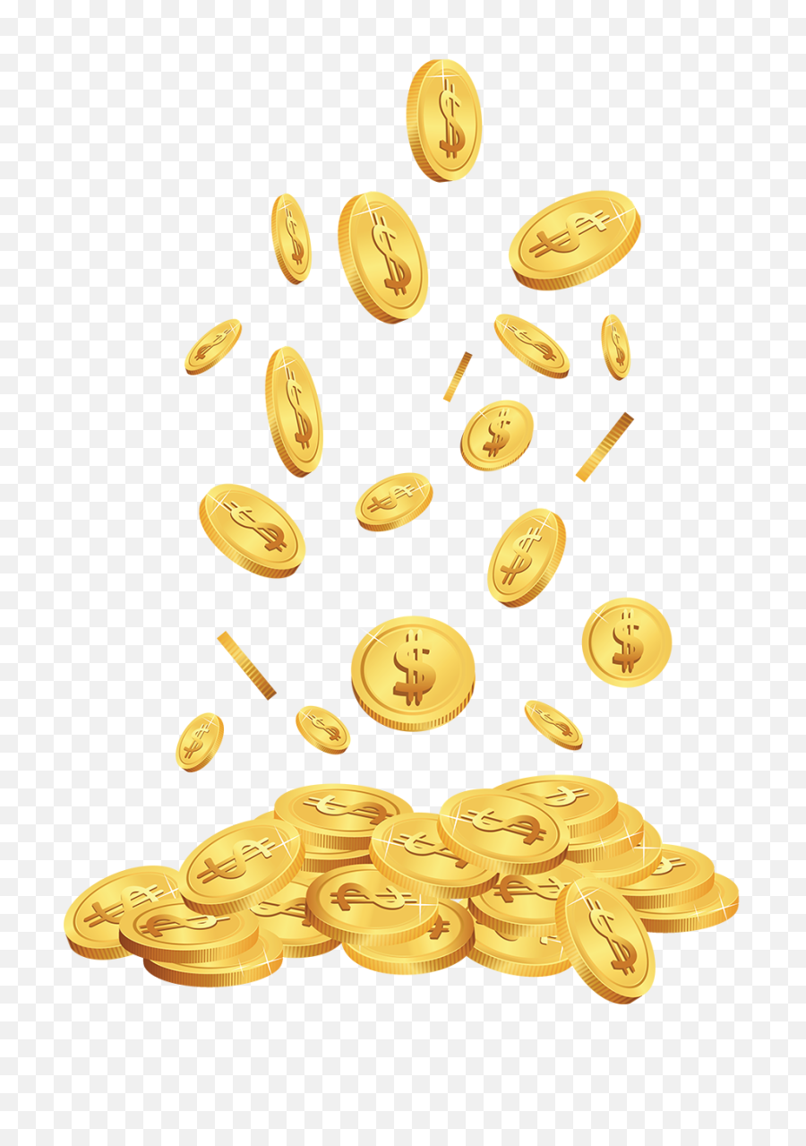 Transparent Cents Png Clipart Clip Art Free - Gold Coin Png Transparent,Pile Of Money Png