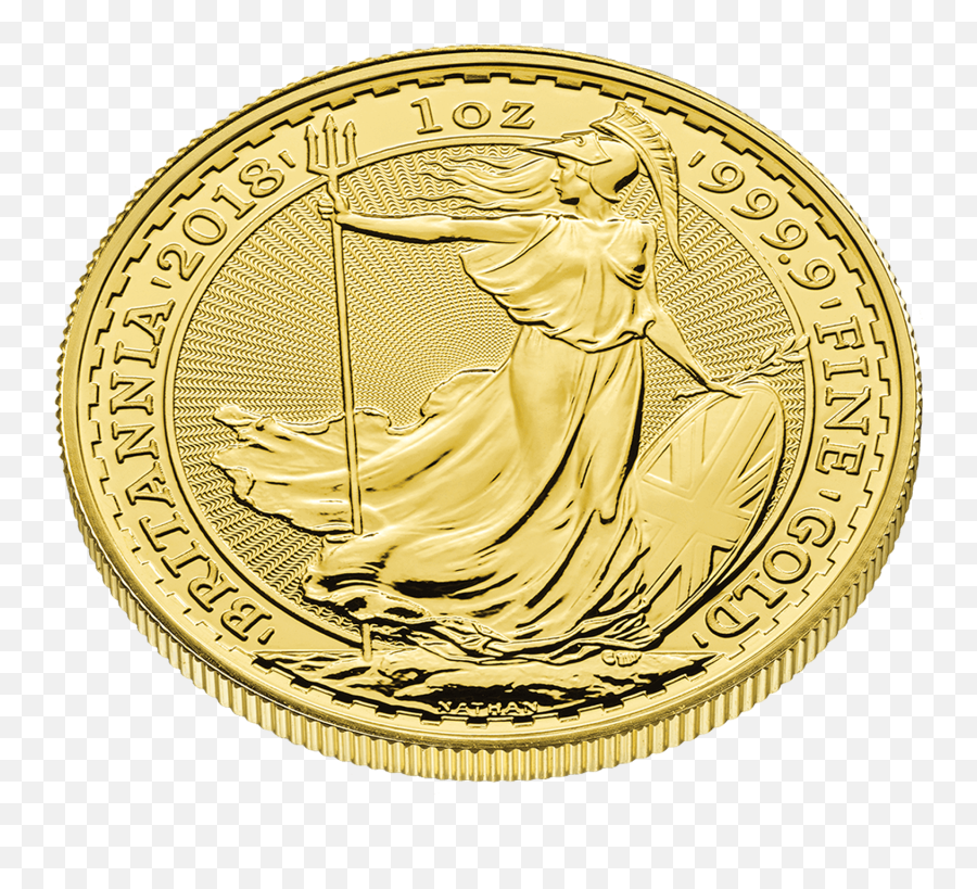 2018 Britannia U2013 1 Oz Gold Bullion 10 Coin Tube The Royal Mint Png Icon Majesty Helmet