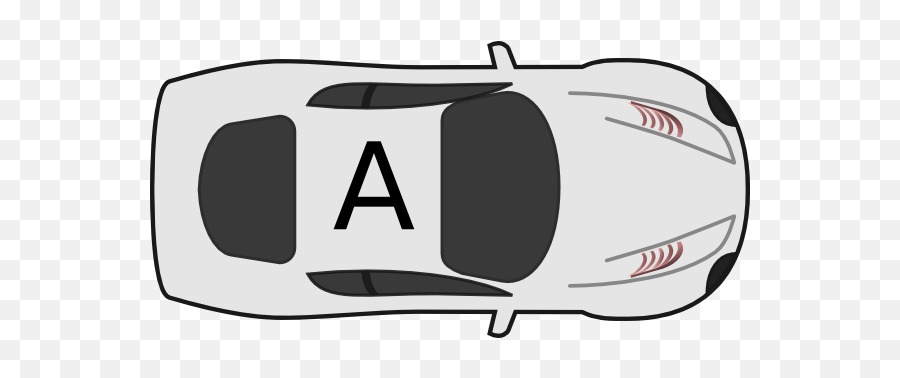 Car A - Top View Clip Art At Clkercom Vector Clip Art Racing Car Cartoon Top View Png,Car Icon Top View