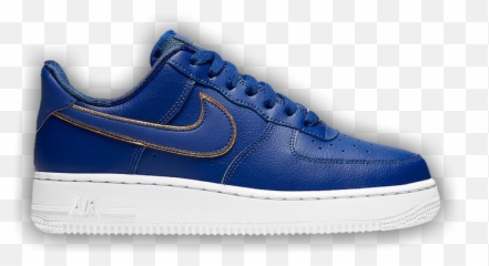 Wmns Air Force 1 Low U0027blue Gold Swooshu0027 - White And Forces png