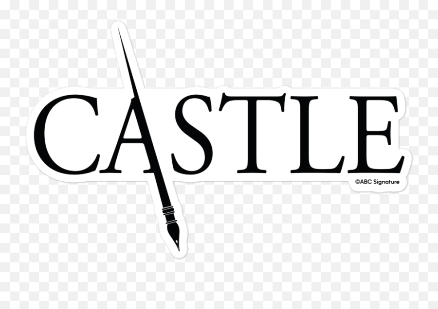 Castle Logo Die Cut Sticker Abc Shop - Castle Tv Png,Abc Tv Icon