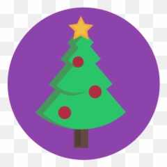 Bauble Christmas Decorated Evergreen Star Tree Icon - Christmas Tree png
