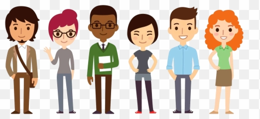 Cartoon Group Of People Png Download - Transparent