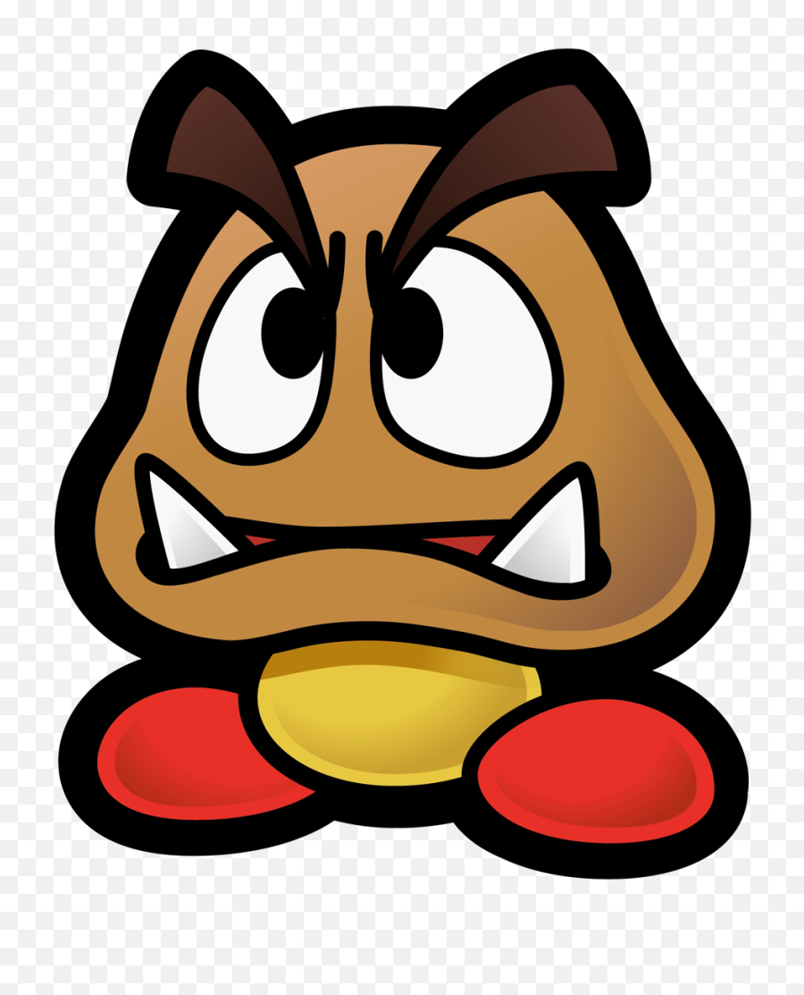 Paper Mario Goomba Png Clipart - Goomba Paper Mario Characters,Goomba Png