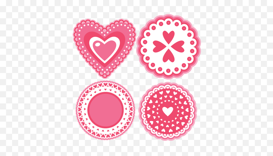 Svg Cutting Files Doily Cut File - Valentine Doily Png,Doily Png