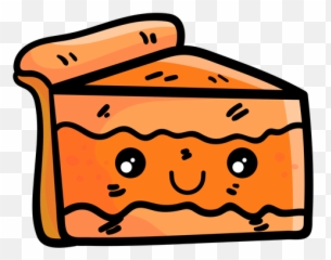 Pumpkin Pie Slice Cartoon Icon - Png
