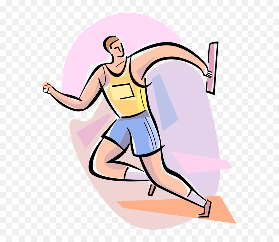 Track Relay Runner Png Picture 827722 - Track And Field Clipart,Baton Png