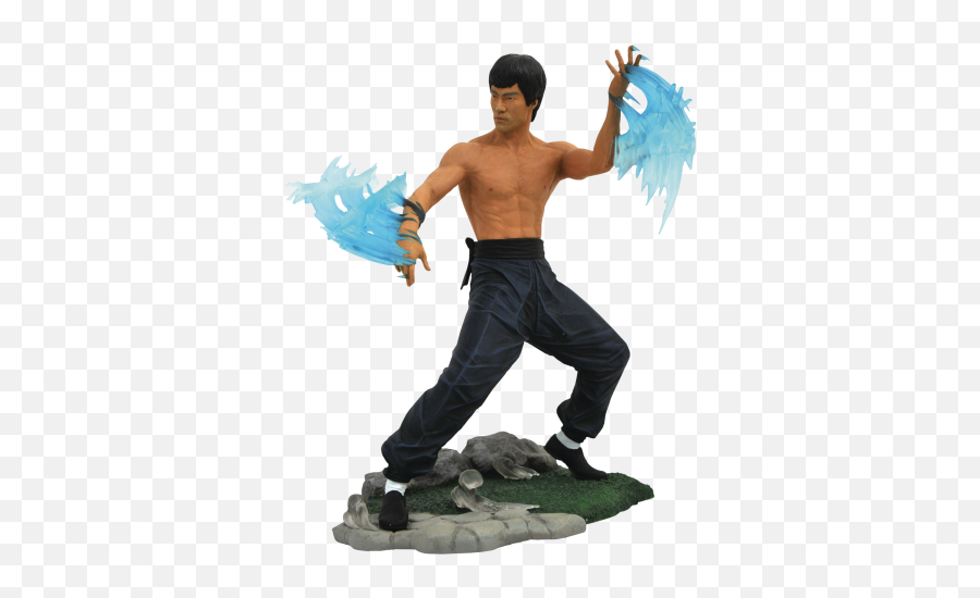 Bruce Lee - Water Bruce Lee Gallery 9 Inch Pvc Diorama Statue Bruce Lee Statue Diamond Select Png,Bruce Lee Png