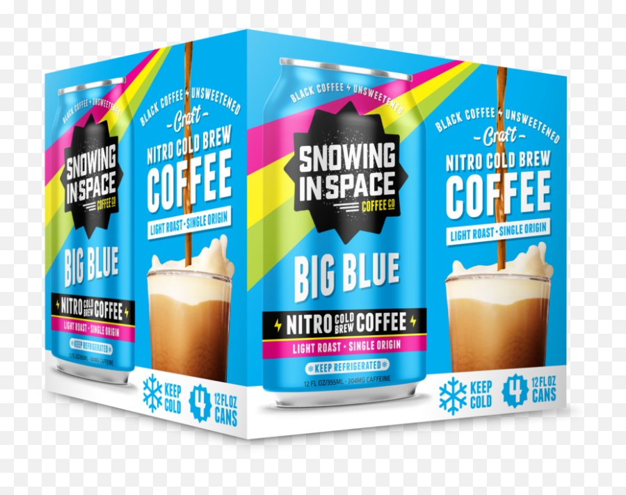 Snowing In Space Big Blue Nitro Cold Brew Coffee - Snowing In Space Png,Snowing Transparent