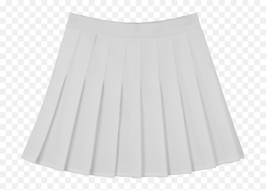 White Pleated Skirt From Storeunic - Miniskirt Png,Skirt Png