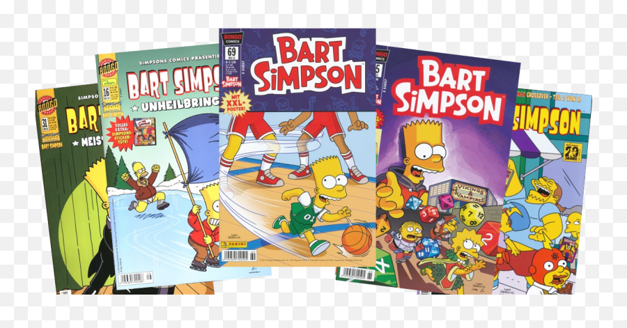 Download Bart Simpson Comics German Logo - Simpsons Comics Simpsons Comics Presents Bart Simpson Png,Simpsons Logo Png