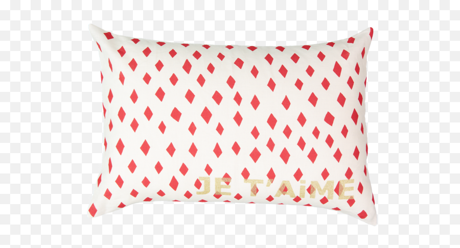 Download Je Tu0027aime Carte Cushion With Red Diamond In Milky - Pillow Png,Red Diamond Png