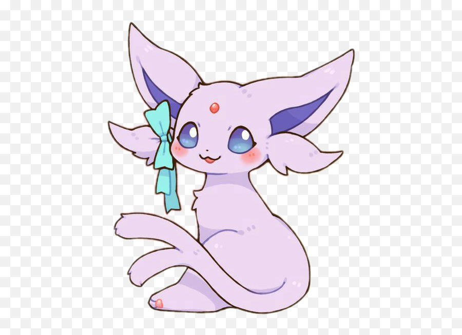 Popular And Trending Espeon Stickers - Kawaii Eeveelutions Png,Espeon Png