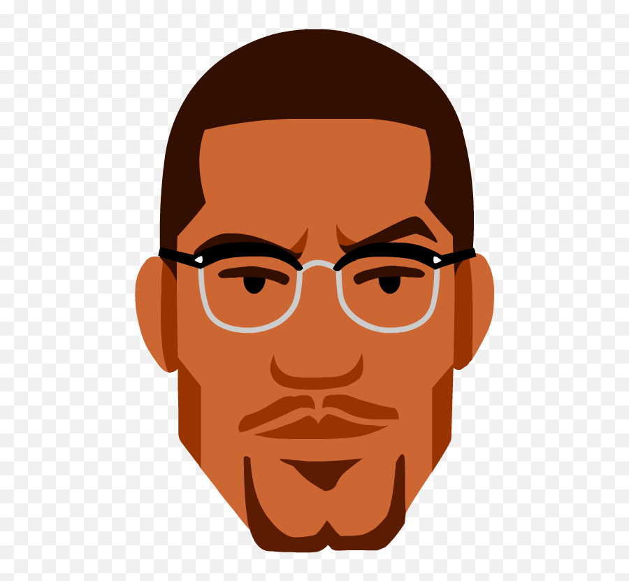 Download Malcolm X Clipart Civil Rights Movement - Transparent Malcolm X Png,X Png