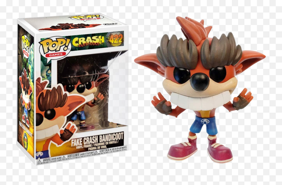 Funko Pop Crash Bandicoot - Fake Crash 422 Fake Crash Funko Pop Png,Crash Bandicoot Png