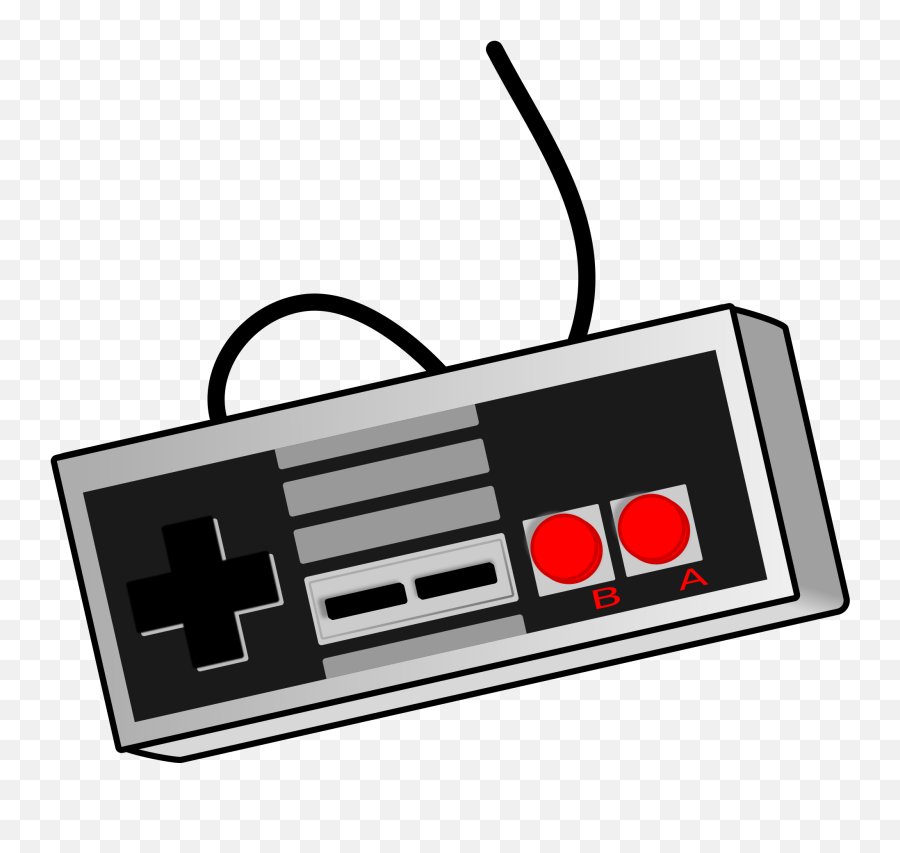 Retro Gamepad - Video Game Controller Clip Art Png,Retro Png