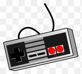 Retro Gamepad - Video Game Controller Clip Art Png,Retro Png