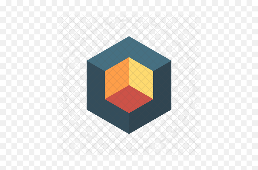 Cube Design Icon Of Flat Style - Vertical Png,Cubic Logos