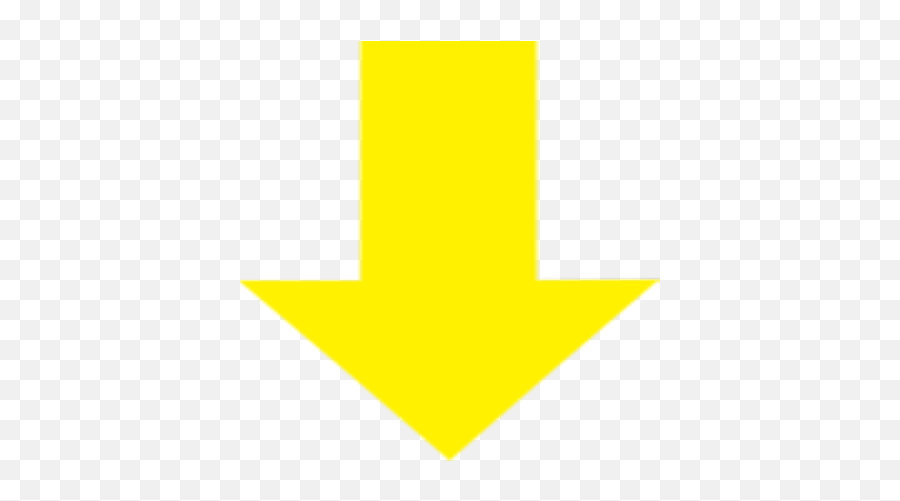 Yellow Arrow Pointing Down - Vertical Png,Arrow Pointing Down Png