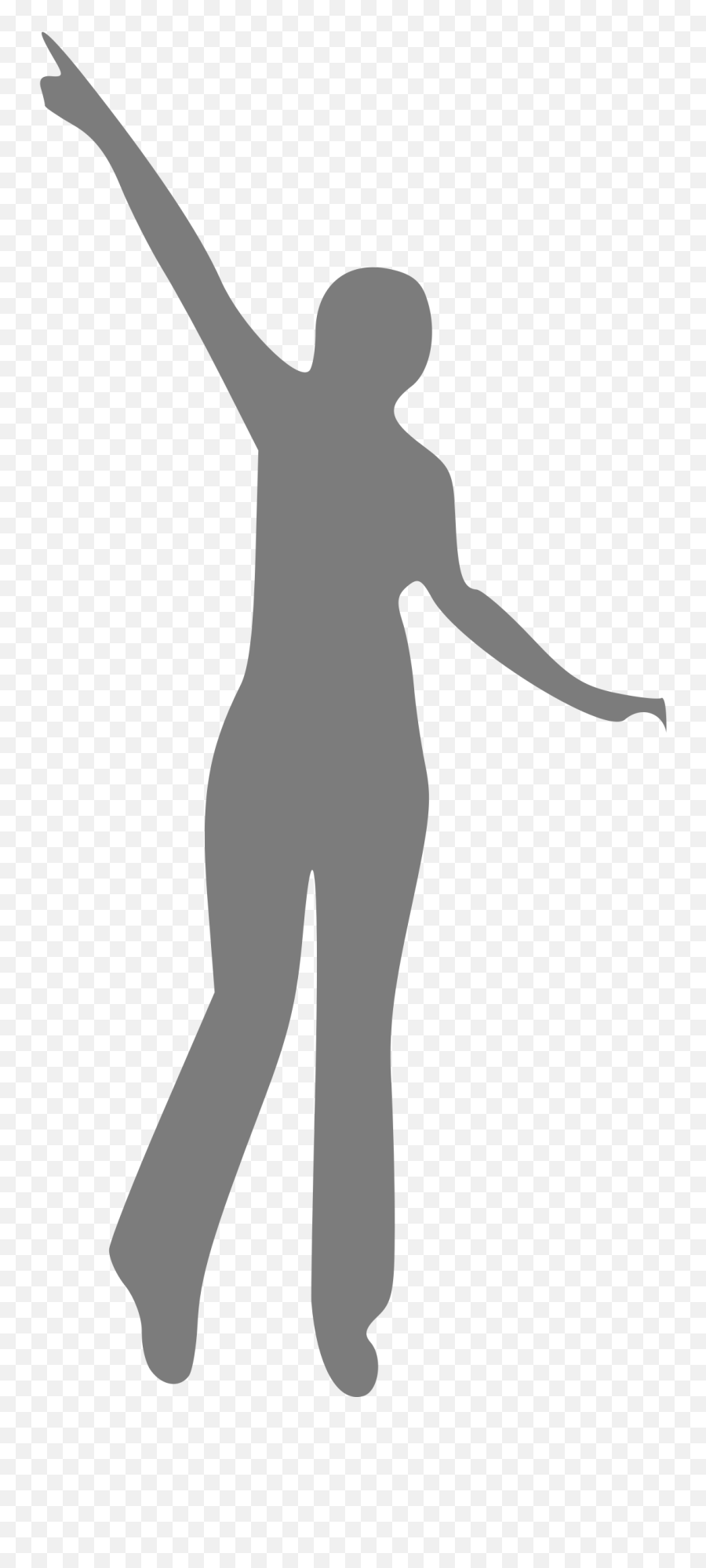 Silhouette Drawing Woman Clip Art - Woman Silhouette Pointing Png,People Pointing Png