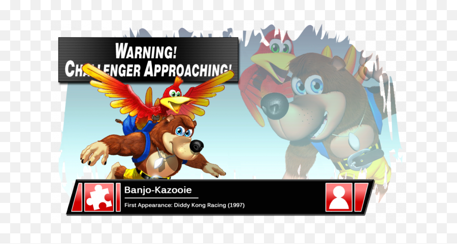 Banjo And Kazooie In Super Smash Bros - Banjo And Kazooie Smash Bros Melee Png,Banjo Kazooie Png