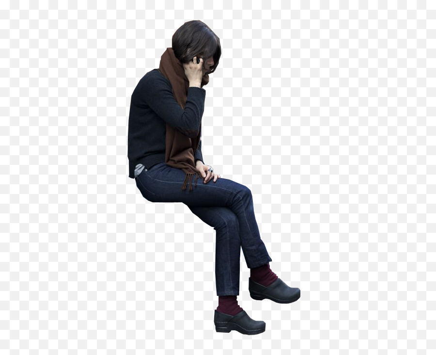 Cutout Seated Woman - Seated People Cut Out Png,Sitting Person Png