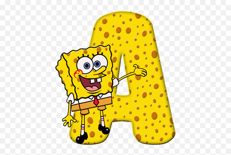 Alfabeto - Bob Esponja 3 Png Alfabeto Decorativo Letras De Bob Esponja,Numero 3 Png