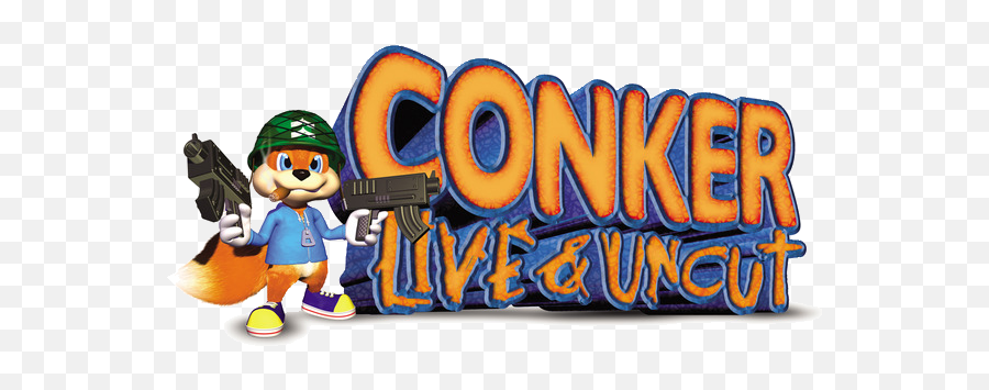 Live Uncut - Conker Live And Uncut Png,Conker's Bad Fur Day Logo