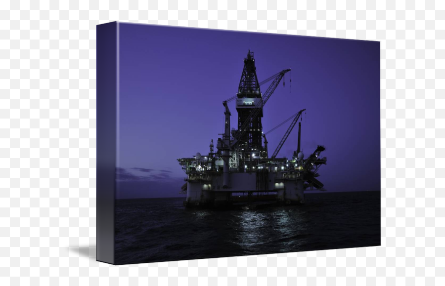 Deep Ocean Oil Rig - Vertical Png,Oil Rig Png