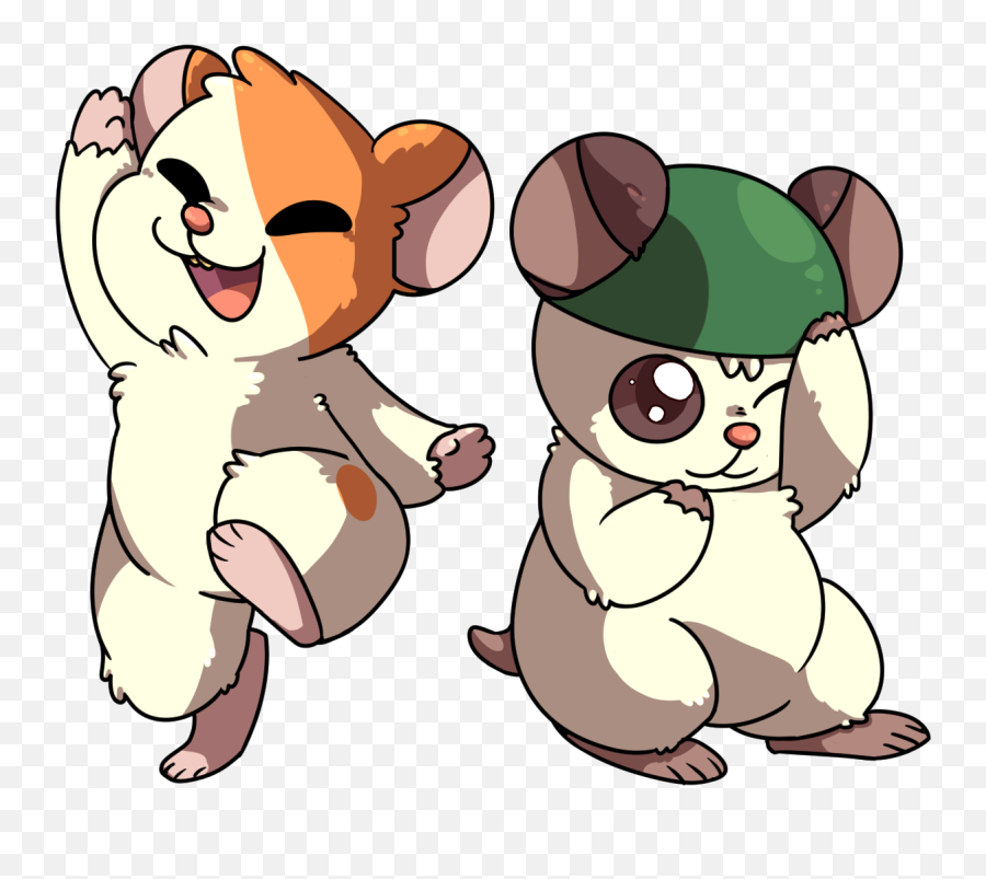 Hamtaro And Cappy By Hamsterstar - Fur Affinity Dot Net Hamtaro And Cappy Png,Cappy Png