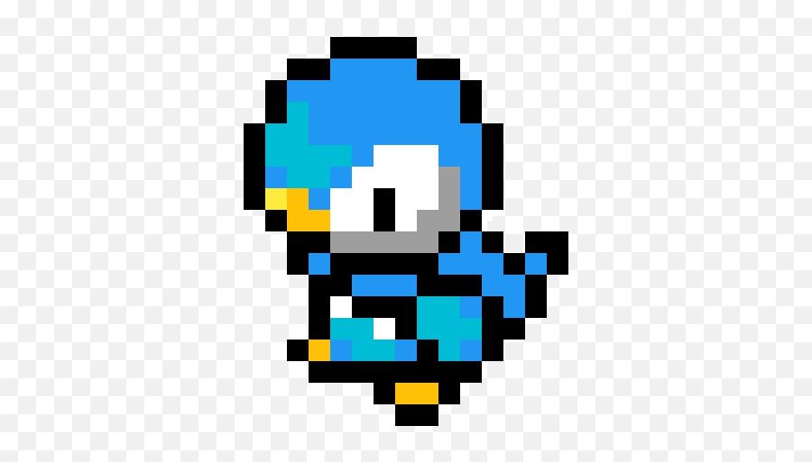 Pixilart - Pixel Piplup By Anonymous Sasuke Rinnegan Pixel Art Png,Piplup Png