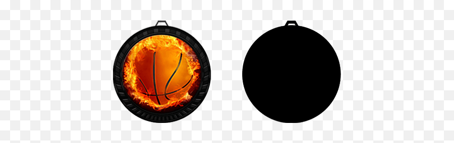 Flame Basketball Medal Award Medals Express - Basketball On Fire Png,Flaming Basketball Png