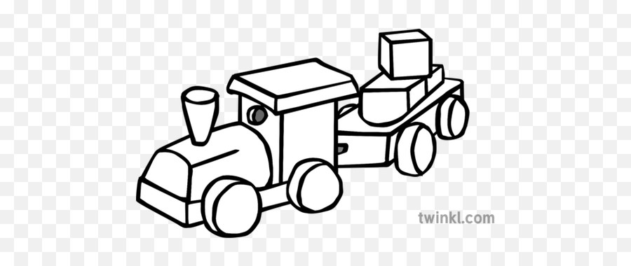 Toy Train Black And White 1 Illustration - Twinkl Tren Juguente Png Transparente,Toy Train Png