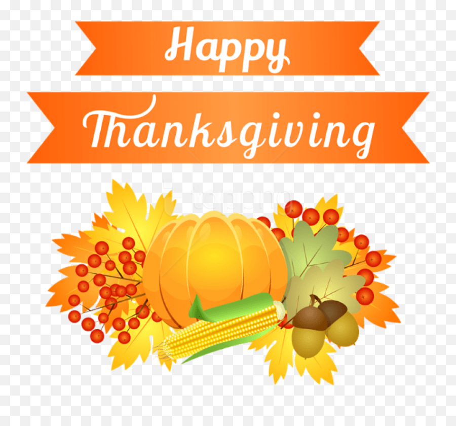 Happy Thanksgiving Decoration Png - Happy Thanksgiving Clipart Free,Thanksgiving Transparent Background