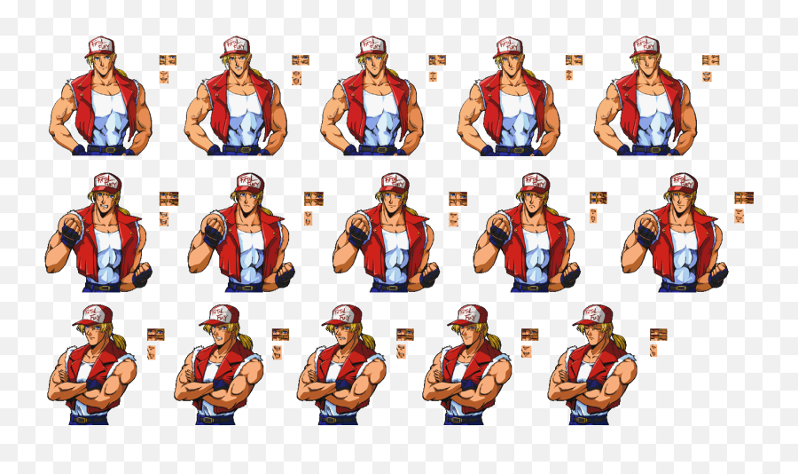 Fighters Kyo - King Of Fighters Terry Sprite Png,Terry Bogard Icon
