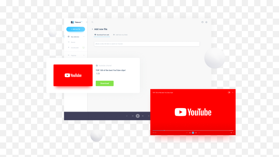 Youtube Downloader Video Televzr - Dot Png,Add Youtube Icon To Desktop