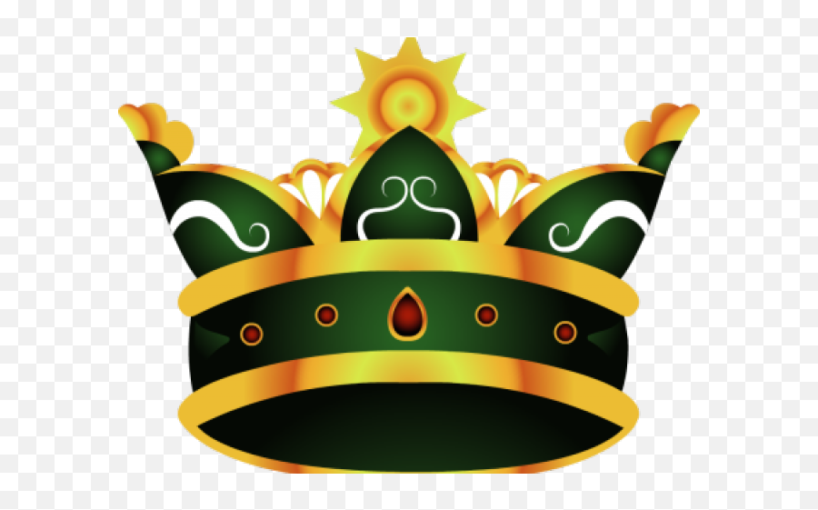 King Crown - Green And Yellow Crown Png Download Original Crown Vector Free,King Crown Png