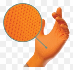 Asap - Tgrip Orange Nitrile Multipurpose Gloves Dot Png,Icon Super Duty Glove