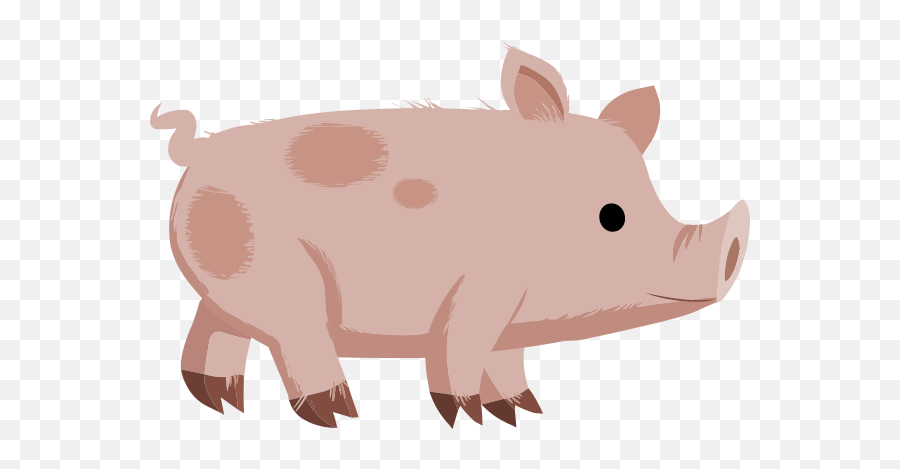 Cute Spotted Piglet Clip Art - Vector Clip Art Cochon Clipart Png,Piglet Png