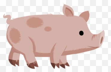 Cute Spotted Piglet Clip Art - Vector Clip Art Cochon Clipart Png,Piglet Png
